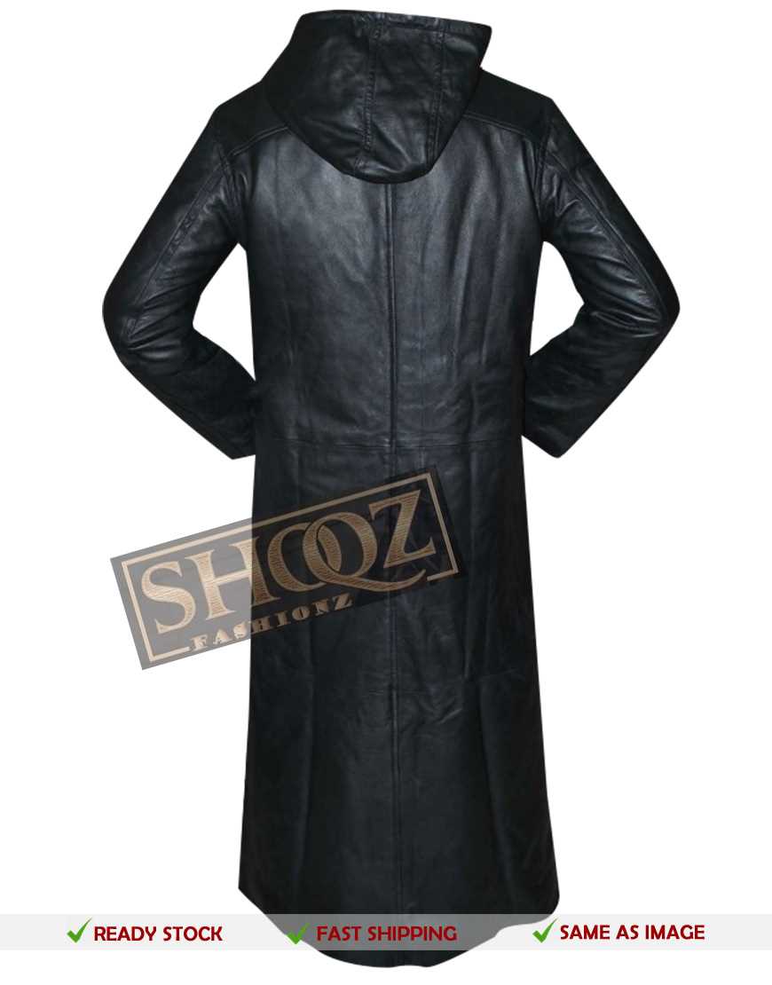 Kingdom Hearts Organization 13 Enigma Leather Hoodie Costume Coat Kingdom Hearts Organization 13 Enigma Leather Hoodie Costume Coat
